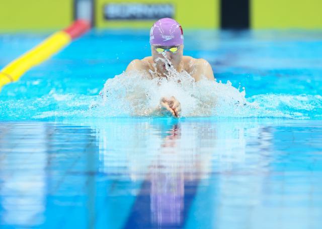 覃海洋摘得亚运会个人项目首金 目标50蛙世界纪录