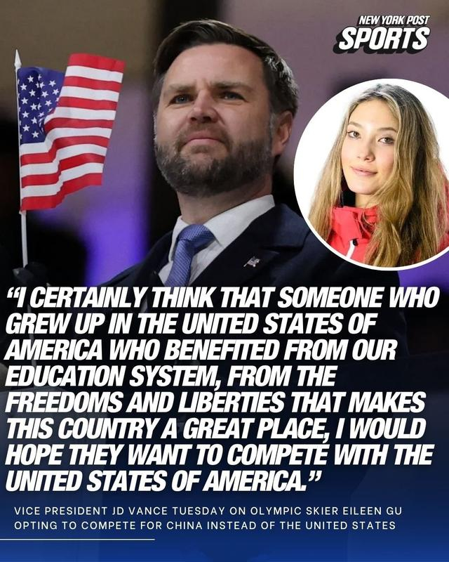 面对美国众议员挑衅，谷爱凌回击：代表中国，能创造最大正面影响|冬奥会|米兰冬奥|米兰冬奥会|夏季奥林匹克运动会|自由式滑雪_新浪体育_新浪新闻